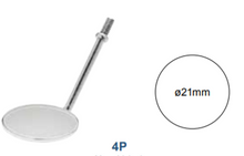 Glass Mouth Mirror Head, Titanium Coating (Pack of 12)