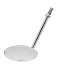 Glass Mouth Mirror Head, Titanium Coating (Pack of 12)